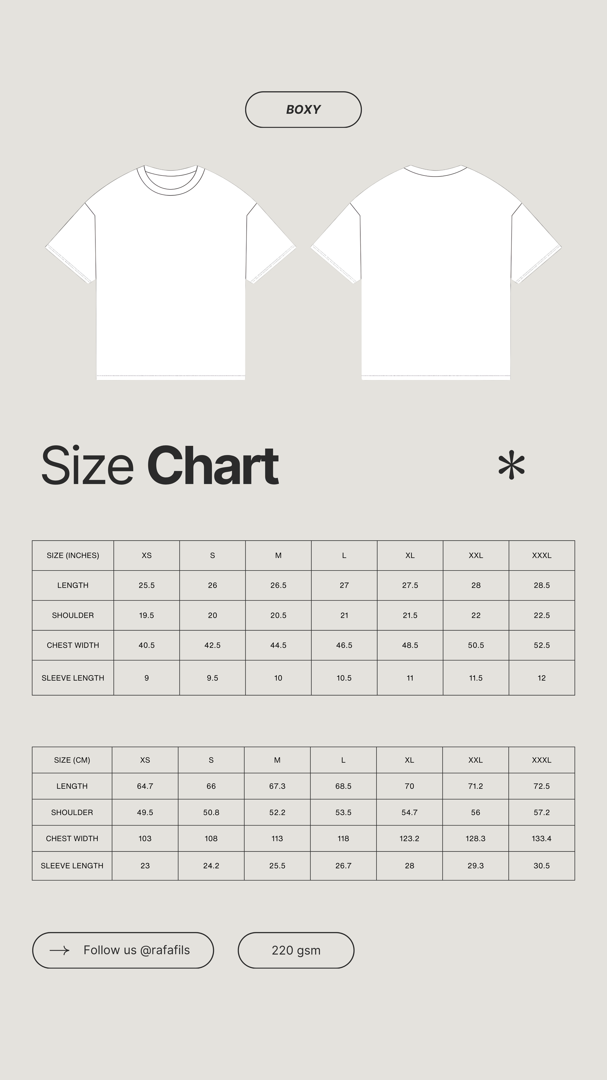 Size Chart - Large View